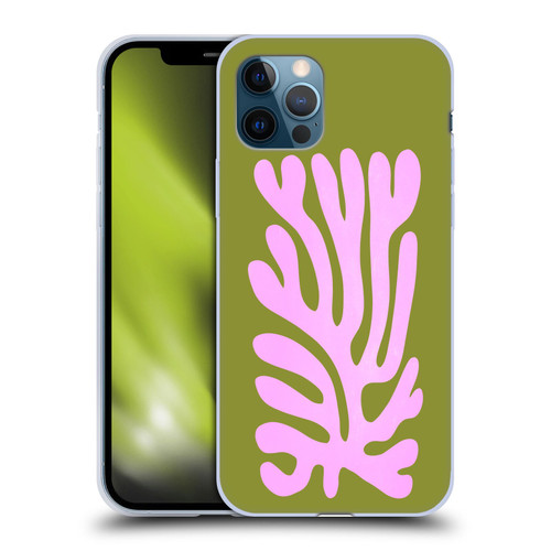 Ayeyokp Plant Pattern Abstract Soft Gel Case for Apple iPhone 12 / iPhone 12 Pro