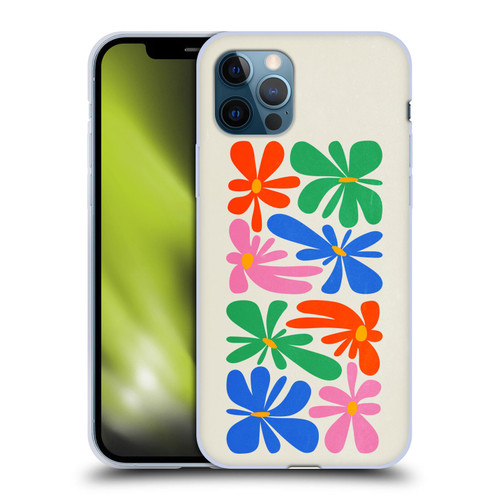 Ayeyokp Plant Pattern Flower Shapes Flowers Bloom Soft Gel Case for Apple iPhone 12 / iPhone 12 Pro