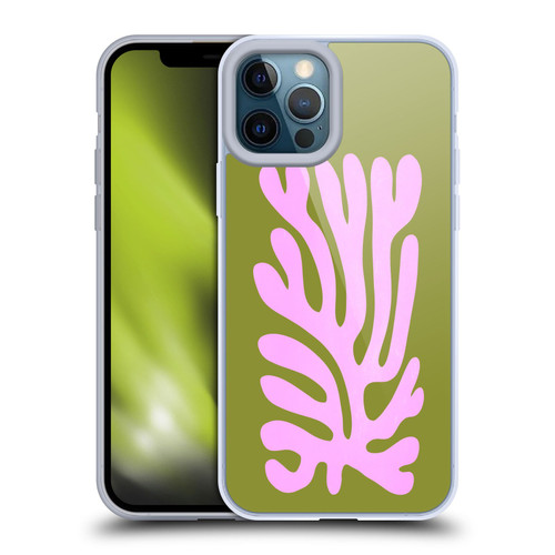 Ayeyokp Plant Pattern Abstract Soft Gel Case for Apple iPhone 12 Pro Max
