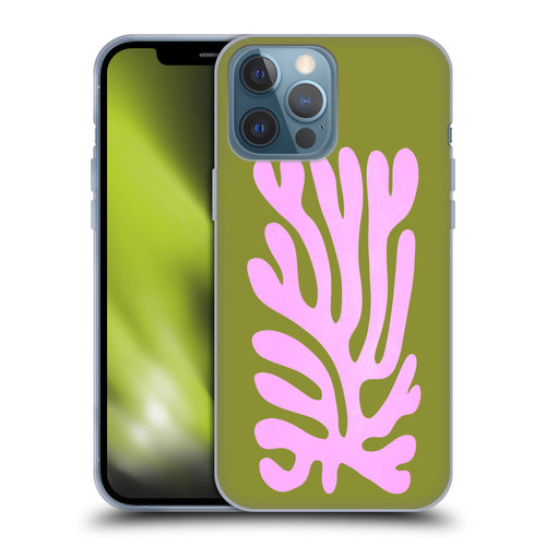 Ayeyokp Plant Pattern Abstract Soft Gel Case for Apple iPhone 13 Pro Max
