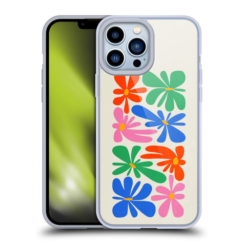 Ayeyokp Plant Pattern Flower Shapes Flowers Bloom Soft Gel Case for Apple iPhone 13 Pro Max