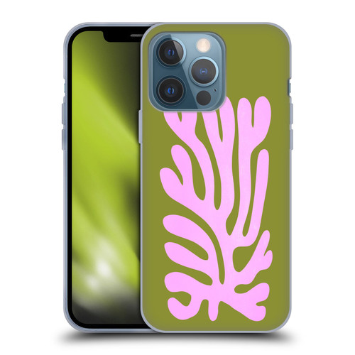 Ayeyokp Plant Pattern Abstract Soft Gel Case for Apple iPhone 13 Pro