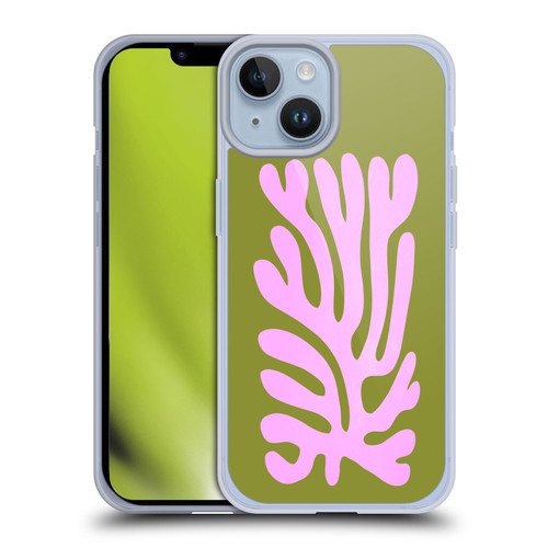Ayeyokp Plant Pattern Abstract Soft Gel Case for Apple iPhone 14