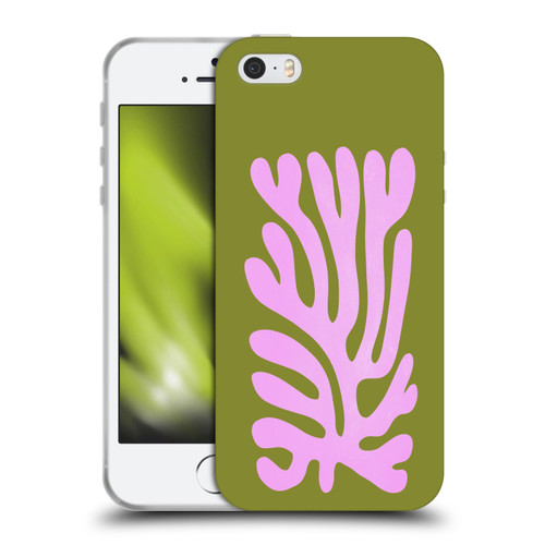 Ayeyokp Plant Pattern Abstract Soft Gel Case for Apple iPhone 5 / 5s / iPhone SE 2016