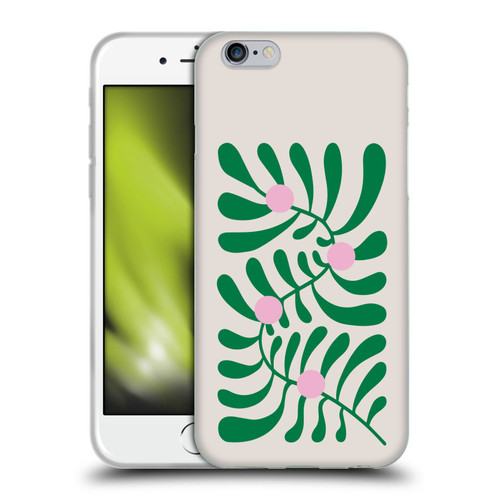 Ayeyokp Plant Pattern Summer Bloom White Soft Gel Case for Apple iPhone 6 / iPhone 6s