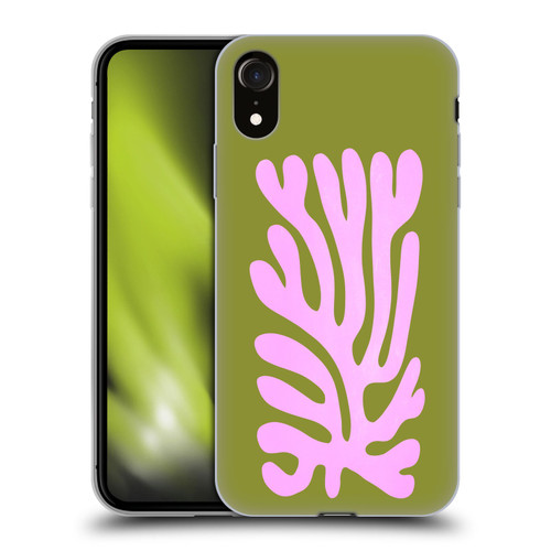 Ayeyokp Plant Pattern Abstract Soft Gel Case for Apple iPhone XR