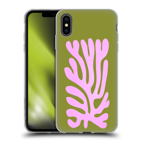 Ayeyokp Plant Pattern Abstract Soft Gel Case for Apple iPhone XS Max