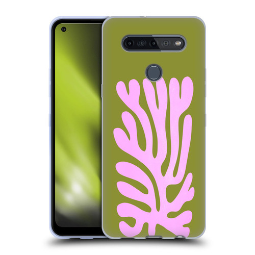 Ayeyokp Plant Pattern Abstract Soft Gel Case for LG K51S