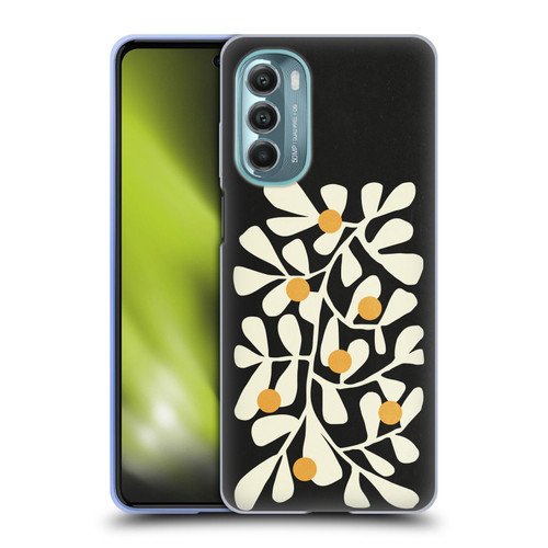 Ayeyokp Plant Pattern Summer Bloom Black Soft Gel Case for Motorola Moto G Stylus 5G (2022)