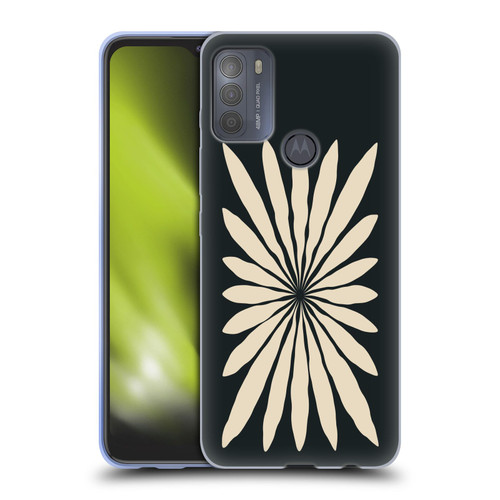 Ayeyokp Plant Pattern Star Leaf Soft Gel Case for Motorola Moto G50