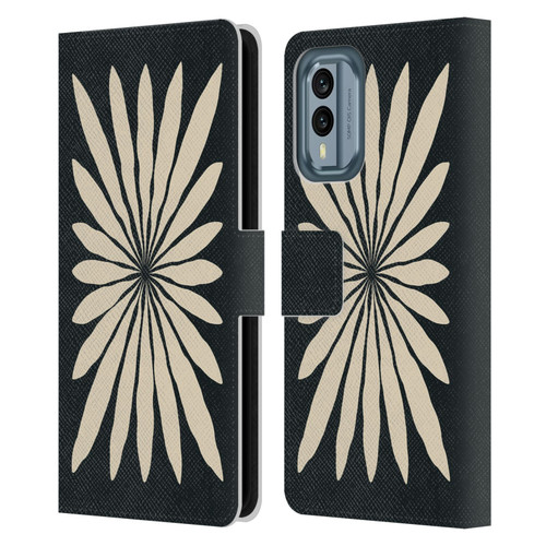 Ayeyokp Plant Pattern Star Leaf Leather Book Wallet Case Cover For Nokia X30