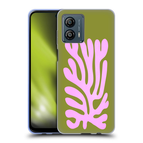 Ayeyokp Plant Pattern Abstract Soft Gel Case for Motorola Moto G53 5G