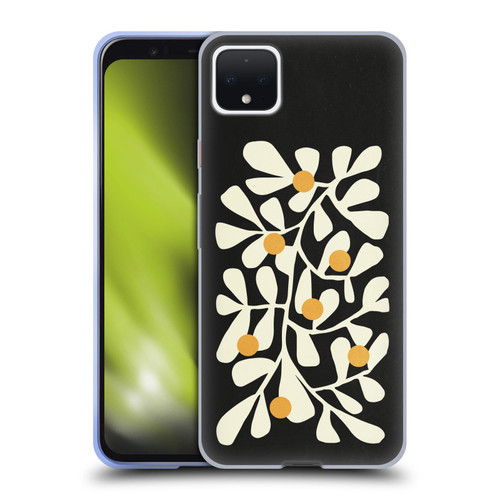 Ayeyokp Plant Pattern Summer Bloom Black Soft Gel Case for Google Pixel 4 XL