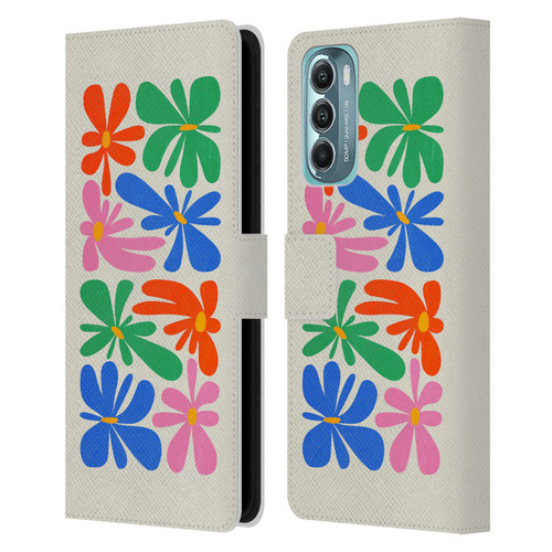 Ayeyokp Plant Pattern Flower Shapes Flowers Bloom Leather Book Wallet Case Cover For Motorola Moto G Stylus 5G (2022)