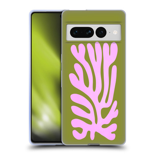 Ayeyokp Plant Pattern Abstract Soft Gel Case for Google Pixel 7 Pro