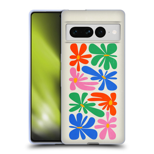 Ayeyokp Plant Pattern Flower Shapes Flowers Bloom Soft Gel Case for Google Pixel 7 Pro