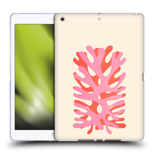 Ayeyokp Plant Pattern Two Coral Soft Gel Case for Apple iPad 10.2 2019/2020/2021