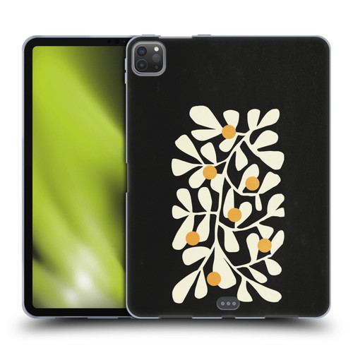 Ayeyokp Plant Pattern Summer Bloom Black Soft Gel Case for Apple iPad Pro 11 2020 / 2021 / 2022