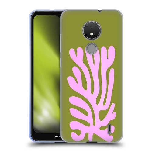Ayeyokp Plant Pattern Abstract Soft Gel Case for Nokia C21