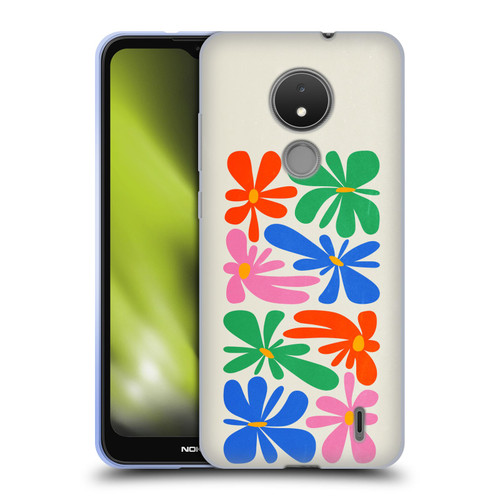 Ayeyokp Plant Pattern Flower Shapes Flowers Bloom Soft Gel Case for Nokia C21