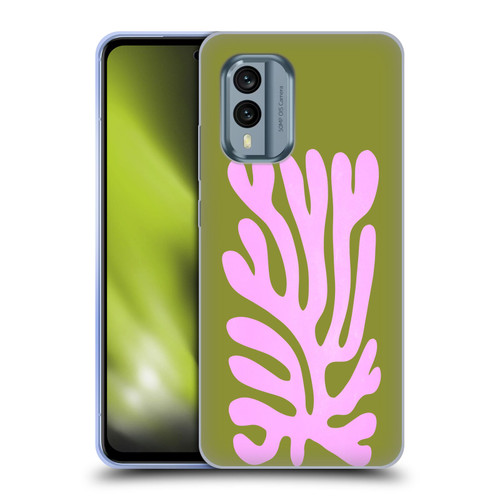Ayeyokp Plant Pattern Abstract Soft Gel Case for Nokia X30