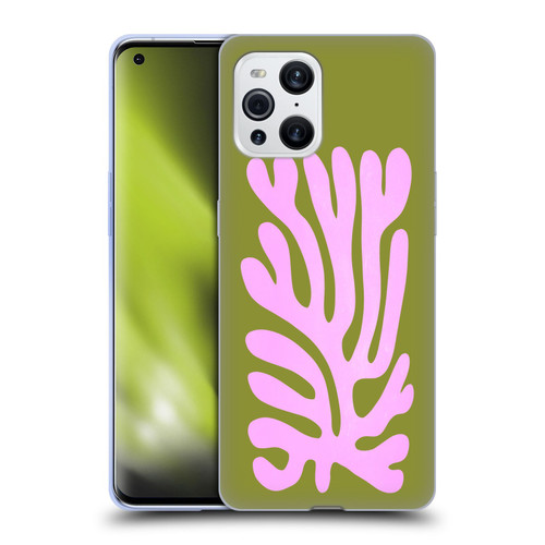 Ayeyokp Plant Pattern Abstract Soft Gel Case for OPPO Find X3 / Pro