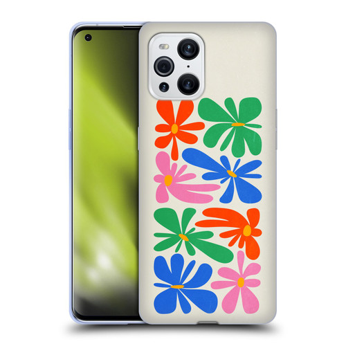 Ayeyokp Plant Pattern Flower Shapes Flowers Bloom Soft Gel Case for OPPO Find X3 / Pro