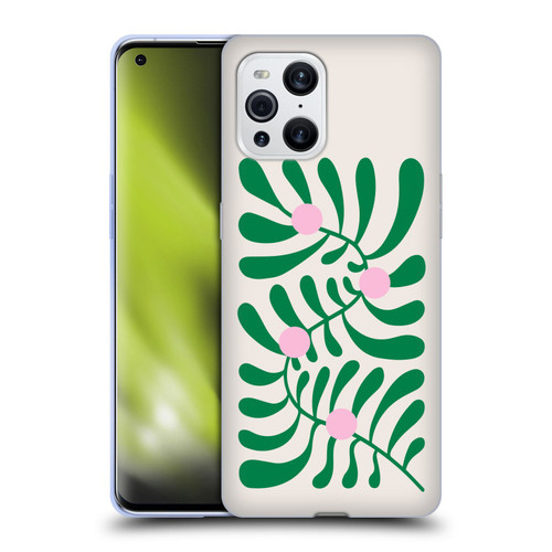 Ayeyokp Plant Pattern Summer Bloom White Soft Gel Case for OPPO Find X3 / Pro