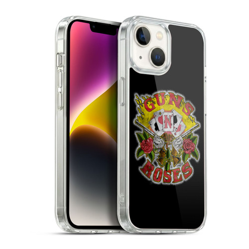 Guns N' Roses Band Art Cards Soft Gel Case for Apple iPhone 14