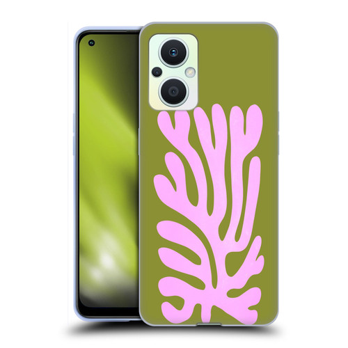 Ayeyokp Plant Pattern Abstract Soft Gel Case for OPPO Reno8 Lite