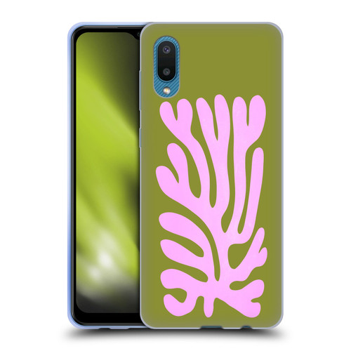 Ayeyokp Plant Pattern Abstract Soft Gel Case for Samsung Galaxy A02/M02 (2021)