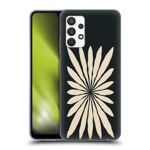 Ayeyokp Plant Pattern Star Leaf Soft Gel Case for Samsung Galaxy A32 (2021)