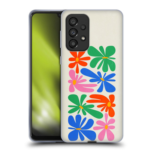 Ayeyokp Plant Pattern Flower Shapes Flowers Bloom Soft Gel Case for Samsung Galaxy A33 5G (2022)
