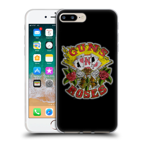 Guns N' Roses Band Art Cards Soft Gel Case for Apple iPhone 7 Plus / iPhone 8 Plus
