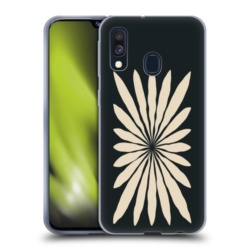 Ayeyokp Plant Pattern Star Leaf Soft Gel Case for Samsung Galaxy A40 (2019)