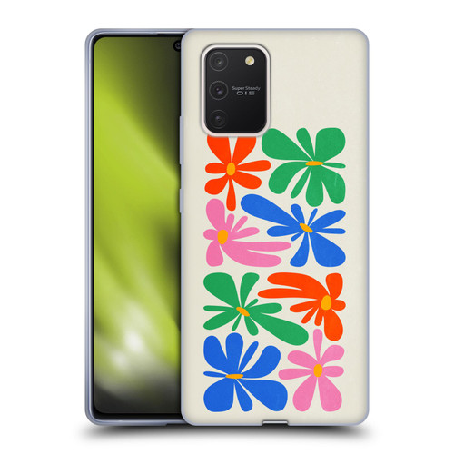 Ayeyokp Plant Pattern Flower Shapes Flowers Bloom Soft Gel Case for Samsung Galaxy S10 Lite