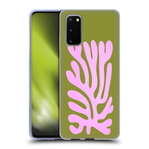 Ayeyokp Plant Pattern Abstract Soft Gel Case for Samsung Galaxy S20 / S20 5G