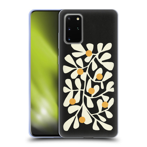 Ayeyokp Plant Pattern Summer Bloom Black Soft Gel Case for Samsung Galaxy S20+ / S20+ 5G