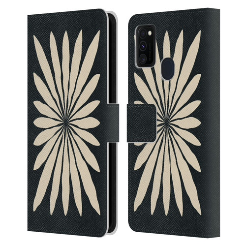 Ayeyokp Plant Pattern Star Leaf Leather Book Wallet Case Cover For Samsung Galaxy M30s (2019)/M21 (2020)