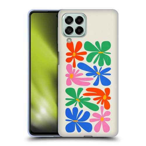 Ayeyokp Plant Pattern Flower Shapes Flowers Bloom Soft Gel Case for Samsung Galaxy M53 (2022)
