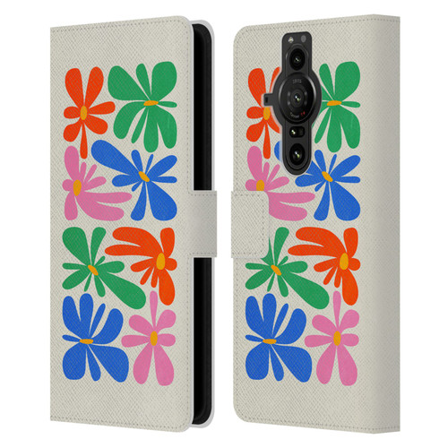Ayeyokp Plant Pattern Flower Shapes Flowers Bloom Leather Book Wallet Case Cover For Sony Xperia Pro-I