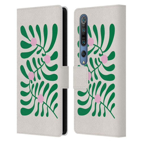 Ayeyokp Plant Pattern Summer Bloom White Leather Book Wallet Case Cover For Xiaomi Mi 10 5G / Mi 10 Pro 5G