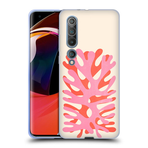 Ayeyokp Plant Pattern Two Coral Soft Gel Case for Xiaomi Mi 10 5G / Mi 10 Pro 5G