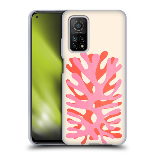 Ayeyokp Plant Pattern Two Coral Soft Gel Case for Xiaomi Mi 10T 5G