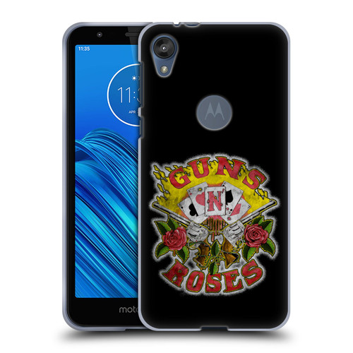 Guns N' Roses Band Art Cards Soft Gel Case for Motorola Moto E6