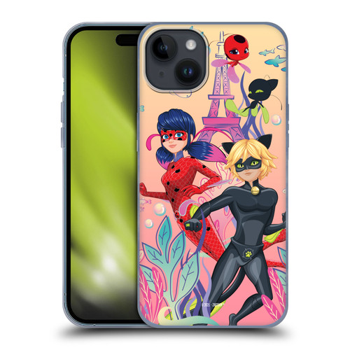 Miraculous Tales of Ladybug & Cat Noir Aqua Ladybug Aqua Power Soft Gel Case for Apple iPhone 15 Plus