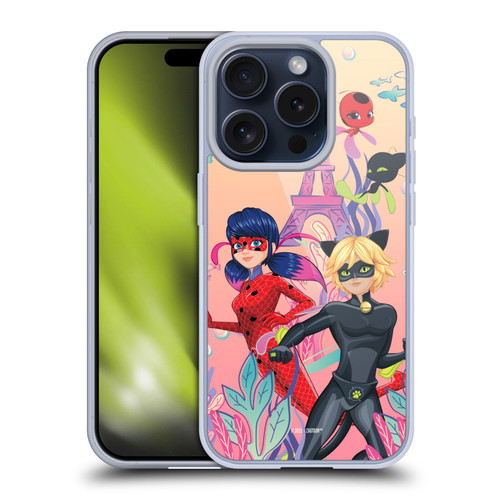 Miraculous Tales of Ladybug & Cat Noir Aqua Ladybug Aqua Power Soft Gel Case for Apple iPhone 15 Pro