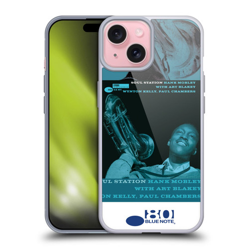 Blue Note Records Albums Hunk Mobley Soul Station Soft Gel Case for Apple iPhone 15