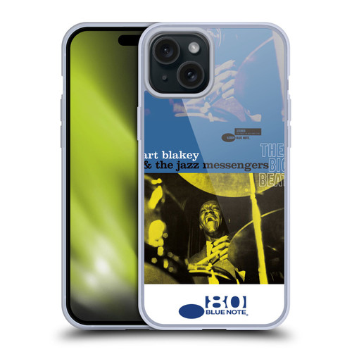 Blue Note Records Albums Art Blakey The Big Beat Soft Gel Case for Apple iPhone 15 Plus