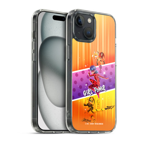 Miraculous Ladybug Graphics Girl Power Soft Gel Case for Apple iPhone 15 & MagSafe